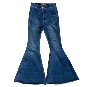 Free People We The Free Just Float On Medium Wash High Rise Flare Leg Jeans 29